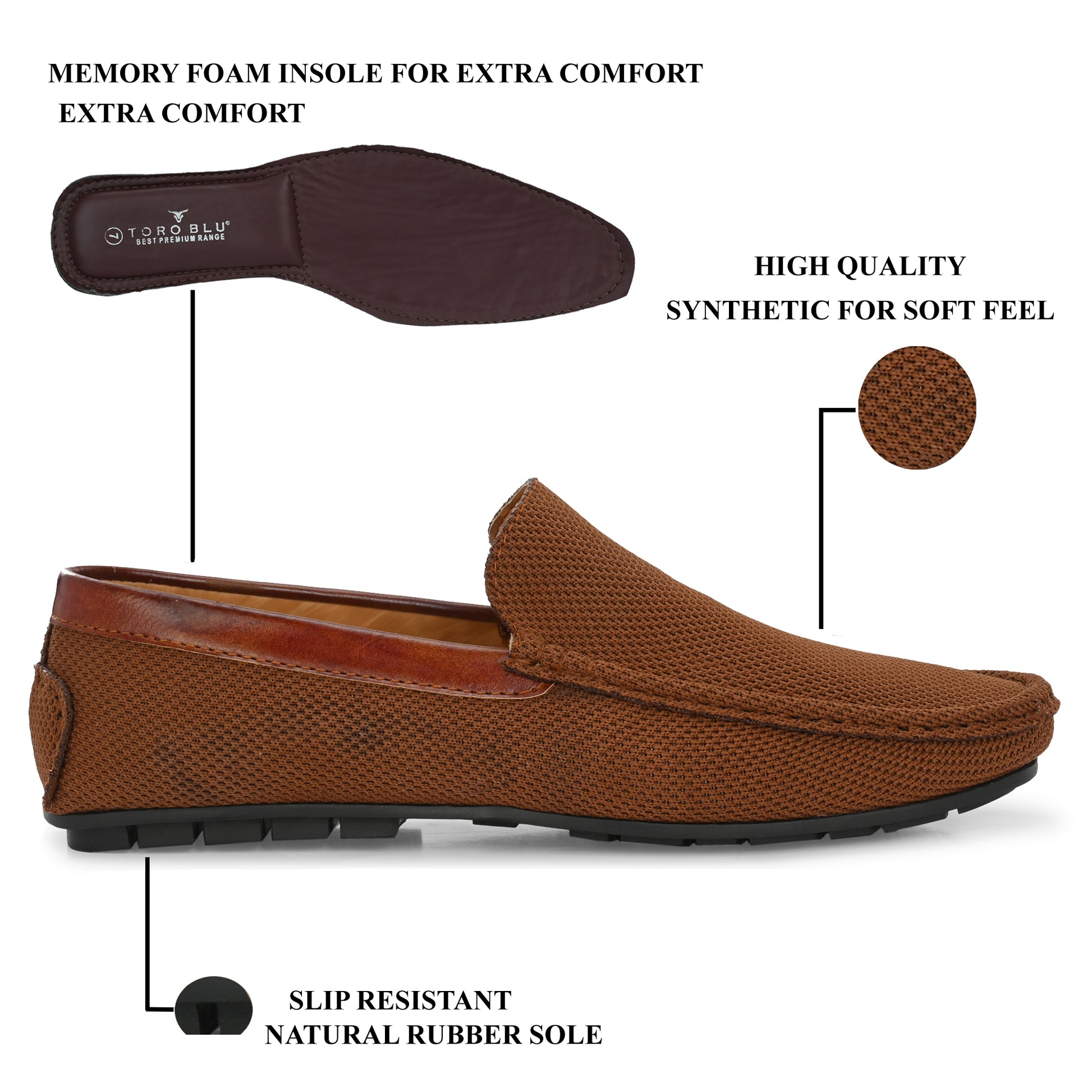 HNR Corporation Toro Blu Knit Loafers for Men | Lightweight Shoes for Boys, Designed for All Seasons () HNR Corporation  Toro Blu  Toro Blu Knit Loafers for Men | Lightweight Shoes for Boys, Designed for All Seasons ()
