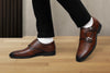 HNR Corporation Toro Blu Men's Leather Formal Double Monk Strap Shoes HNR Corporation 999.00 Toro Blu  Toro Blu Men's Leather Formal Double Monk Strap Shoes